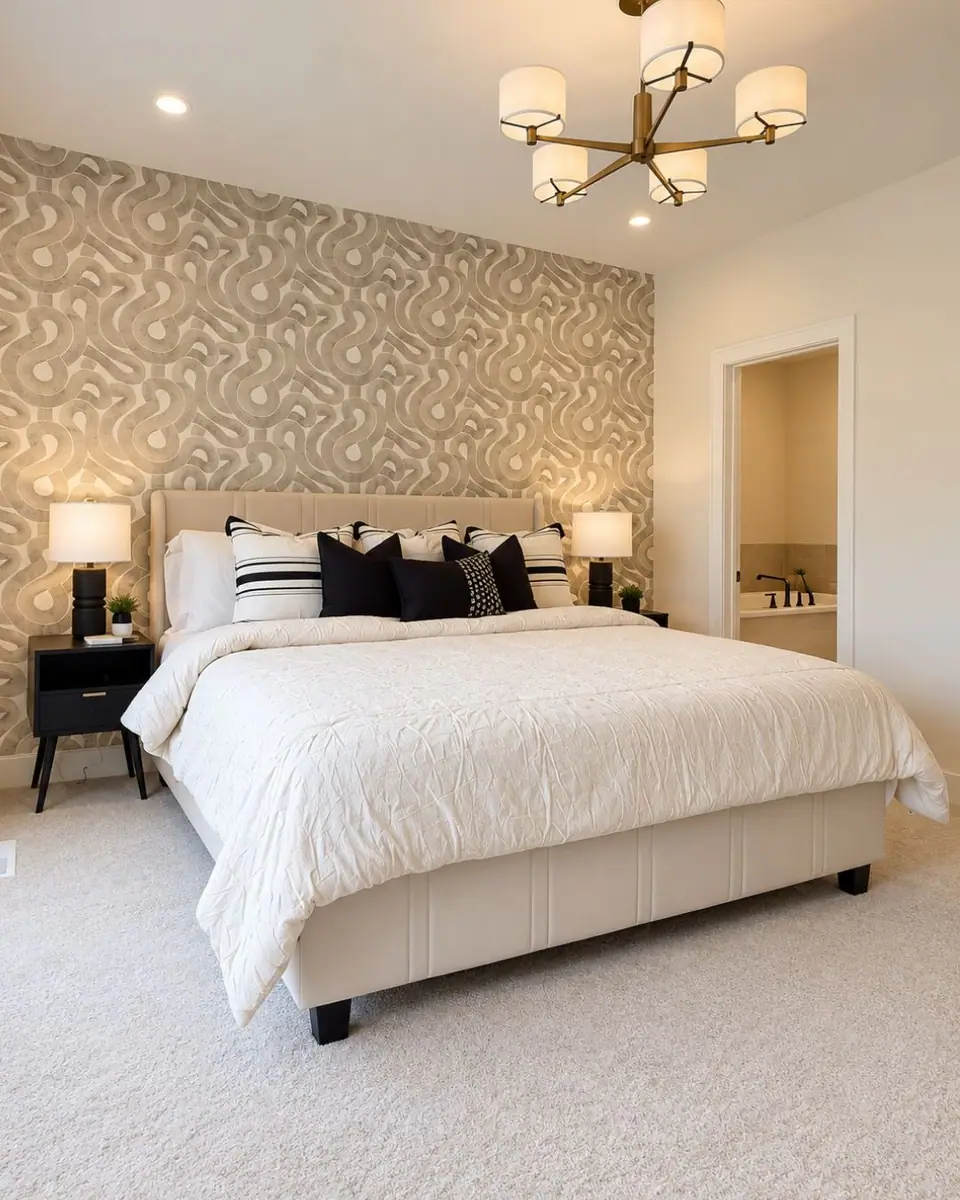 Staged Calgary bedroom